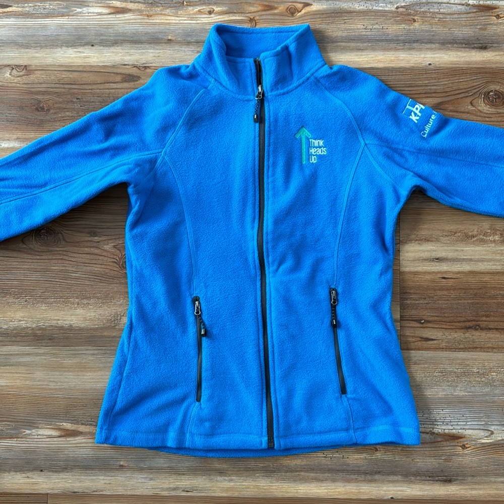 KPMG zip up fleece jacket size women’s small